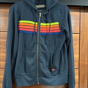 Aviator Nation Black and Yellow Hoodie